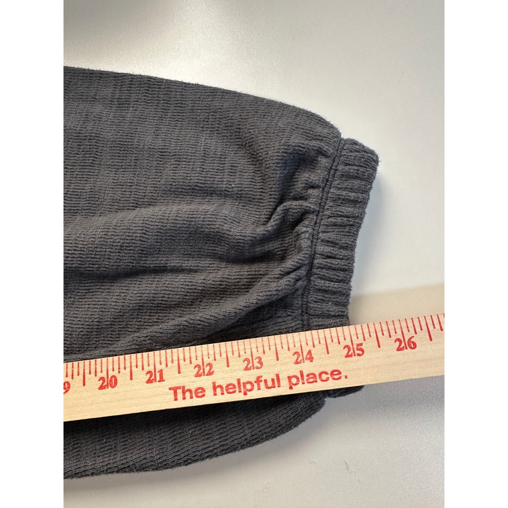 Aerie Charcoal Grey Cargo Jogger Sweatpants XL Drawstring Elastic Waist Lounge - Picture 6 of 10